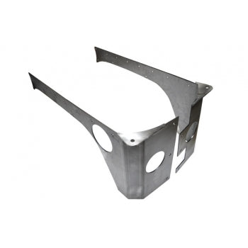 EVO MFG REAR ROCKSKIN CORNERS 4DR (RAW) STEEL JKU