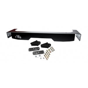 EVO MFG JK REAR STEEL FASCIA AND BOLT-ON D-RING PACKAGE (BLACK POWDERCOAT)