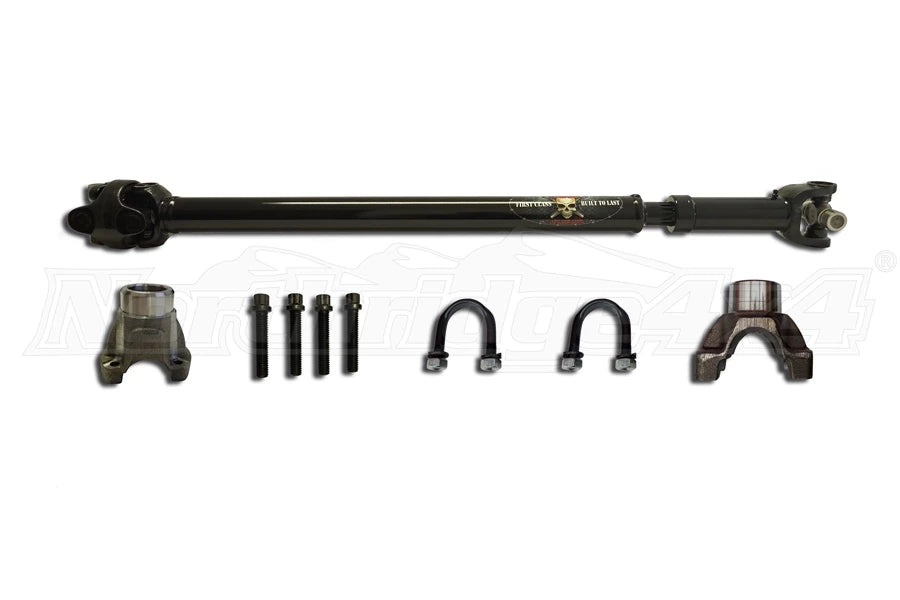 ADAMS DRIVESHAFT FRONT SOLID 1310 CV DRIVESHAFT WITH PINION YOKE JK